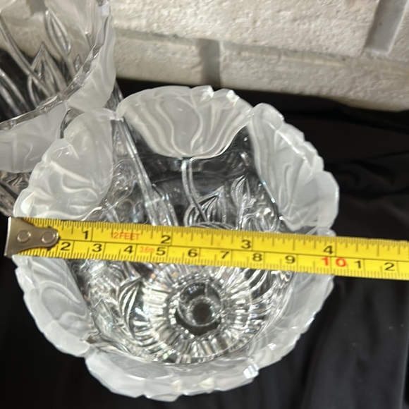 Block Crystal Tulip Hurricane Candle Holder/Vase - Picture 5 of 5
